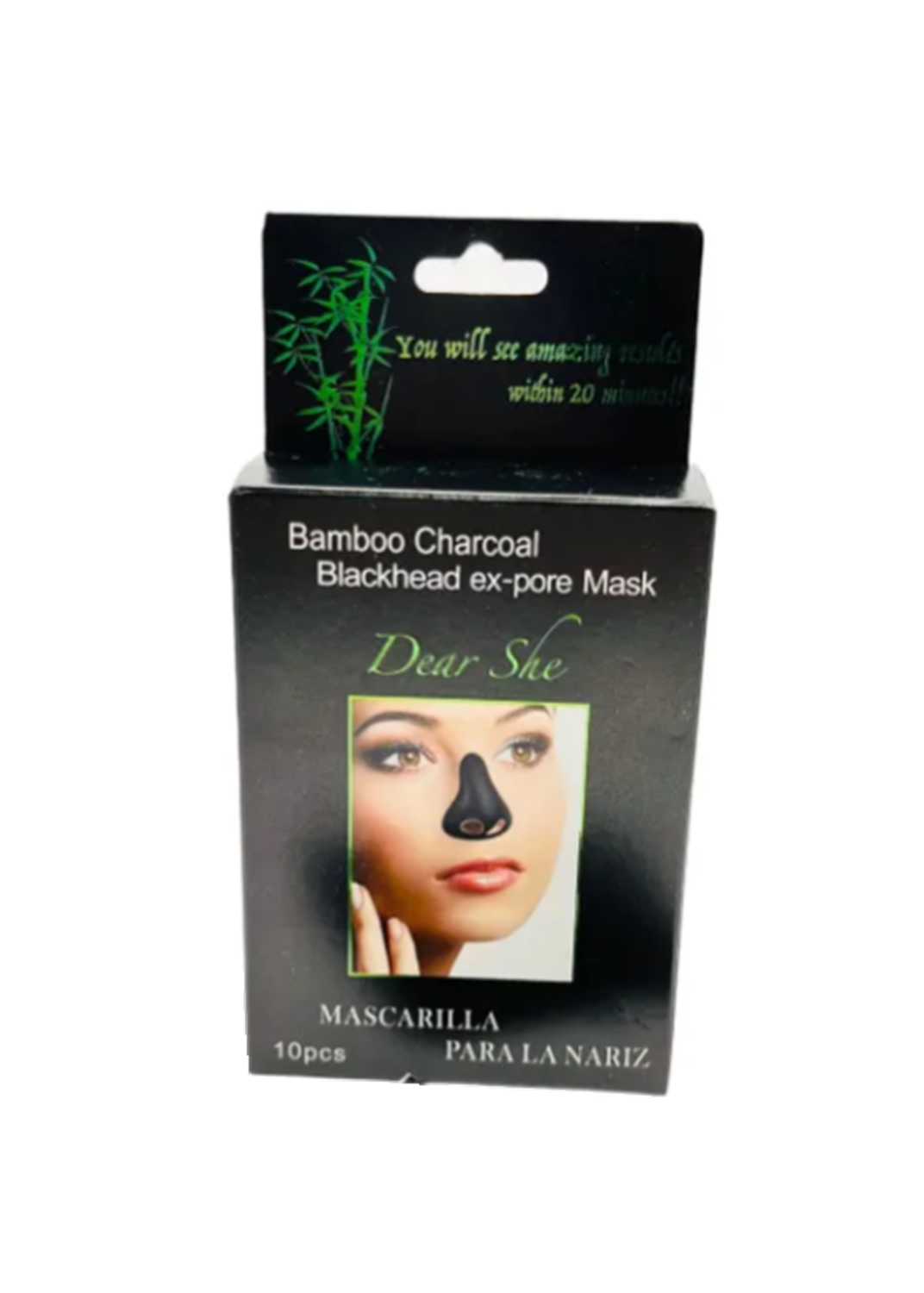 Bamboo Blackhead Cleansing and Moisturizing Nose Mask, 1 box x 10 pieces