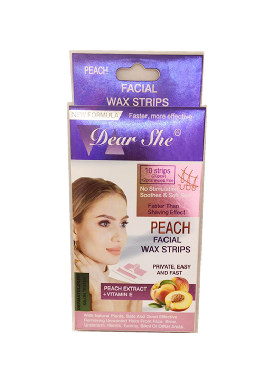 Peach facial hair removal patches, 20 pieces per box
