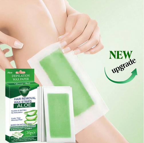 Natural Aloe Vera Hair Removal Wax Paper, 1 box - 20 pieces
