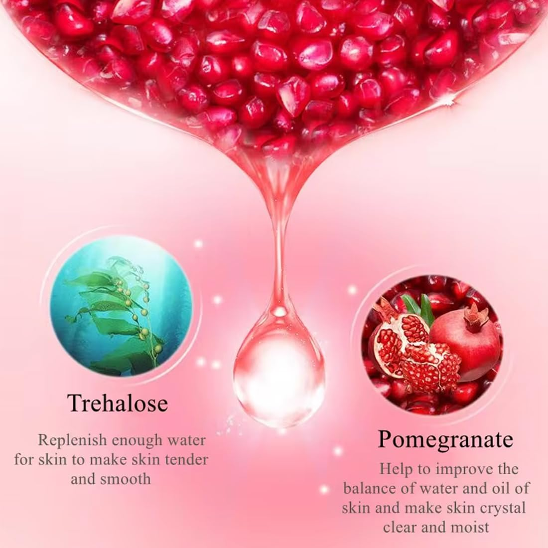 Pomegranate Collagen Mask 28ml | Firming and Revitalizing | Brightens Skin