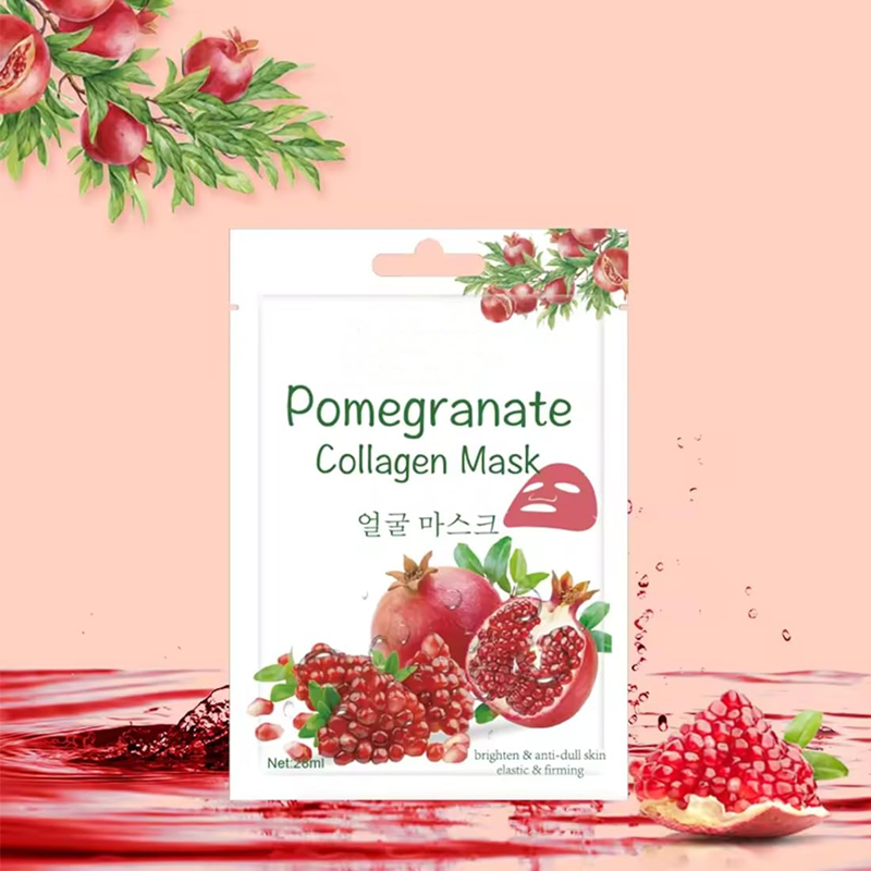 Pomegranate Collagen Mask 28ml | Firming and Revitalizing | Brightens Skin