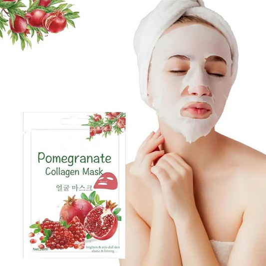 Pomegranate Collagen Mask 28ml | Firming and Revitalizing | Brightens Skin