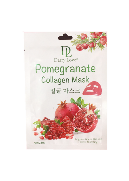 Pomegranate Collagen Mask 28ml | Firming and Revitalizing | Brightens Skin