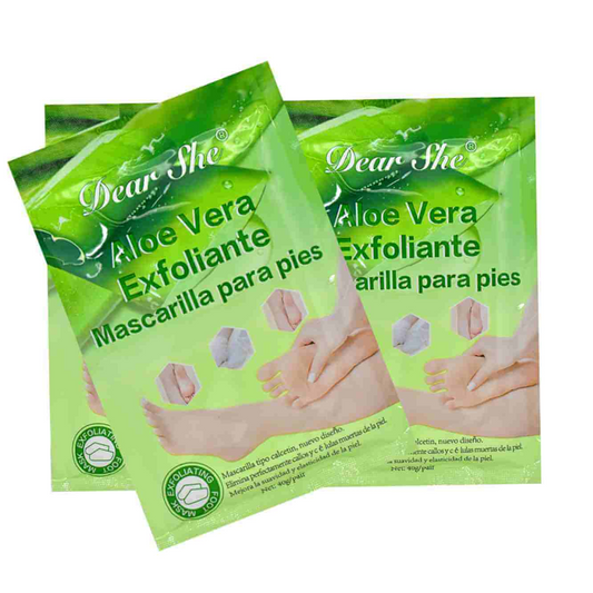 Aloe Vera Exfoliating and Brightening Foot Mask, 1 pair - 40g
