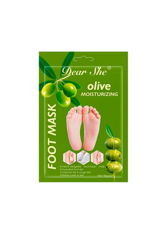 Olive Exfoliating Moisturizing Foot Mask, 2 Sheets - 40g