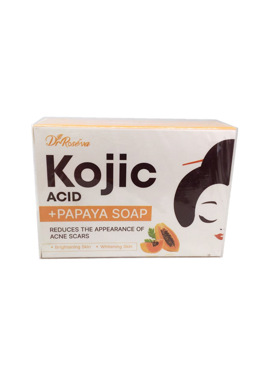Kojic acid + papaya soap brightens skin tone and whitens skin, 100g