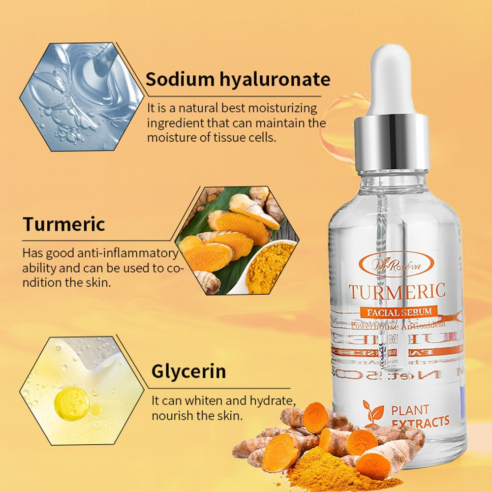 Dr.ROSEVA-Nourishing and Hydrating Organic Turmeric Face Serum - 50ml