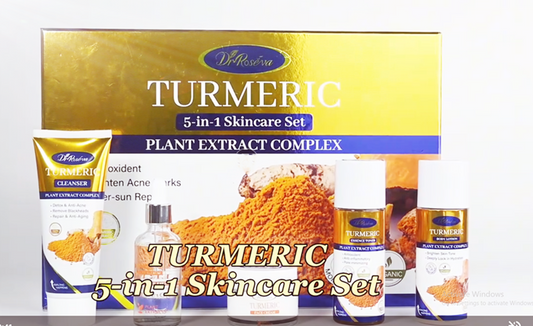 DR.ROSEVA 5-Piece Turmeric Anti-Aging Skincare and Whitening Set