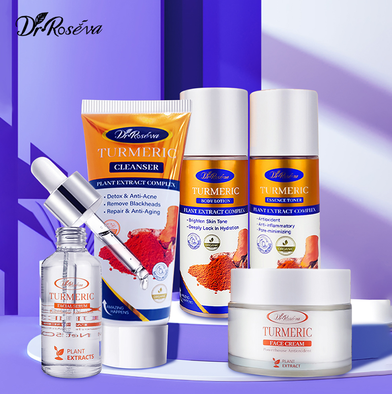 DR.ROSEVA 5-Piece Turmeric Anti-Aging Skincare and Whitening Set