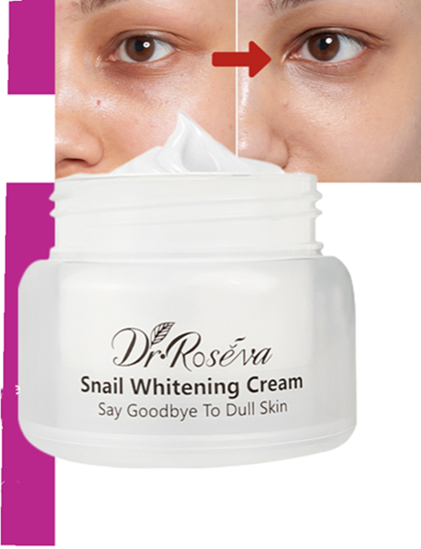 DR.ROSEVA Antioxidant Moisturizing Brightening Repair Snail Whitening Cream, 50g