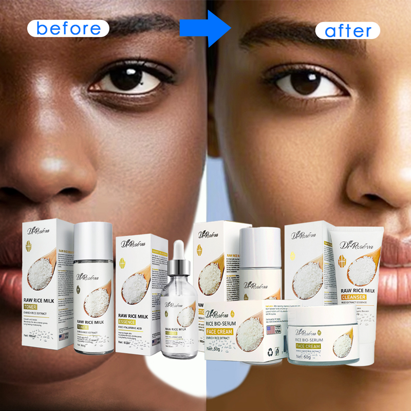 DR.ROSEVA 5-piece set, rice extract for face, firming, anti-aging and anti-wrinkle skin care set