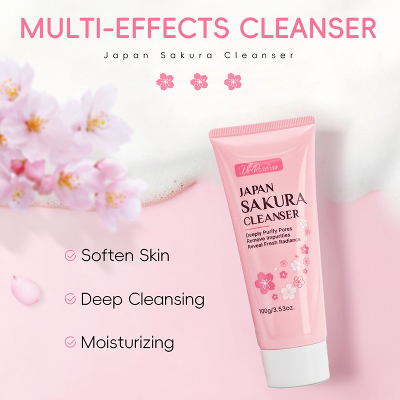 DR.ROSEVA - Acne-fighting Deep Cleansing Sakura Foaming Cleanser, 100g