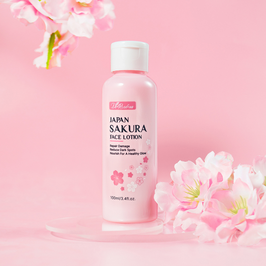Japanese Sakura Facial Moisturizing Lotion, Damage Repair, Dark Spot Reduction, 100g