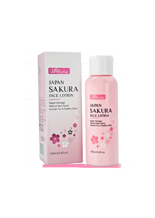 Japanese Sakura Facial Moisturizing Lotion, Damage Repair, Dark Spot Reduction, 100g
