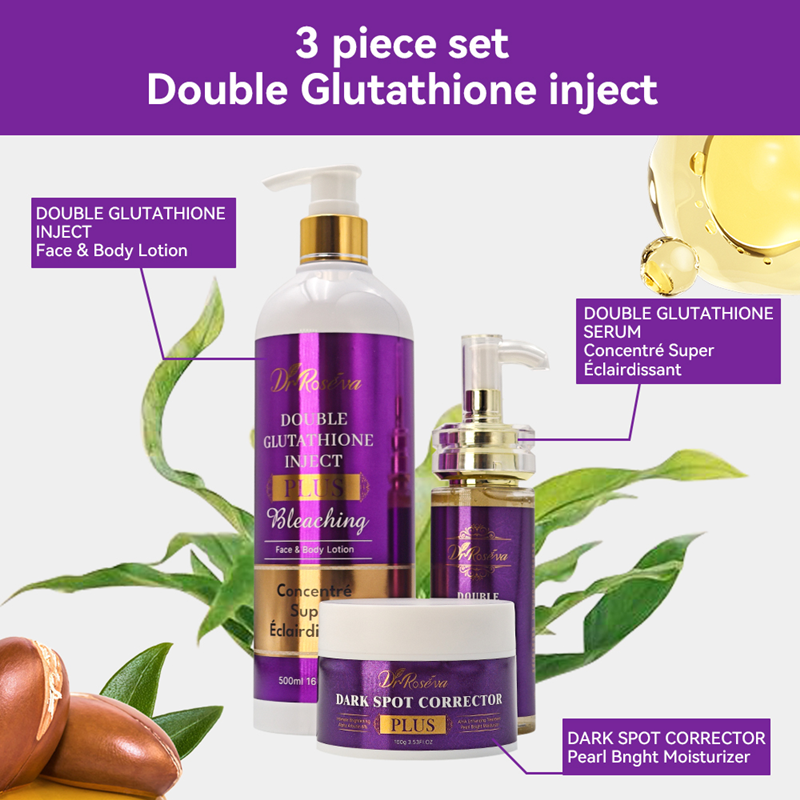 DR.ROSEVA 3-Piece Anti-Aging Skincare Set Double Moisturizing Vegan Collagen