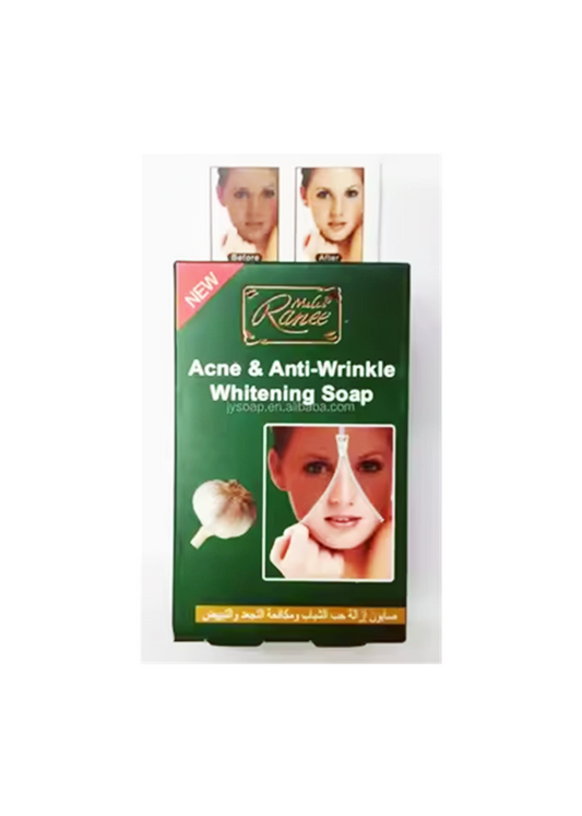 Anti-Acne and Anti-Wrinkle Whitening Soap for Radiant Skin, 100g