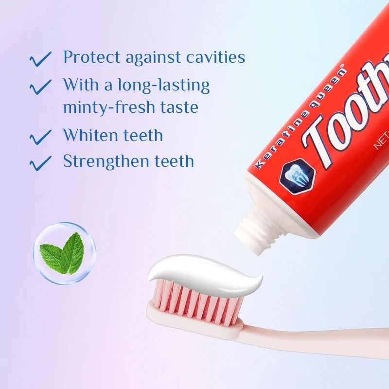 Keratin Queen Anti-Cavity Toothpaste with Calcium and Fluoride. 140g