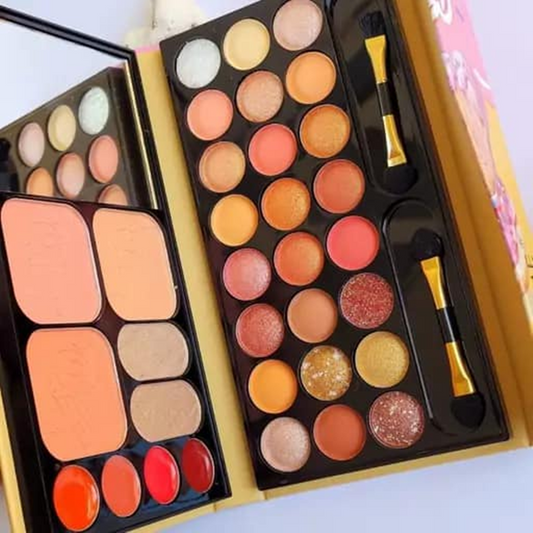 TUTTU TIME (Donut) Makeup Set Palette with Mirror, Makeup Palette, 90g