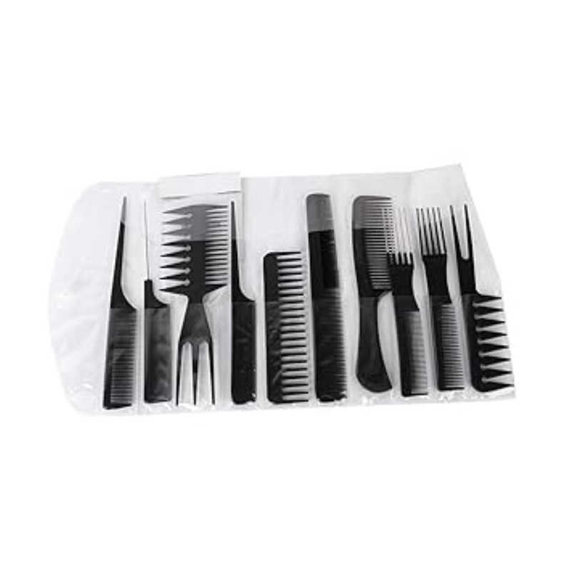10-piece professional styling comb set