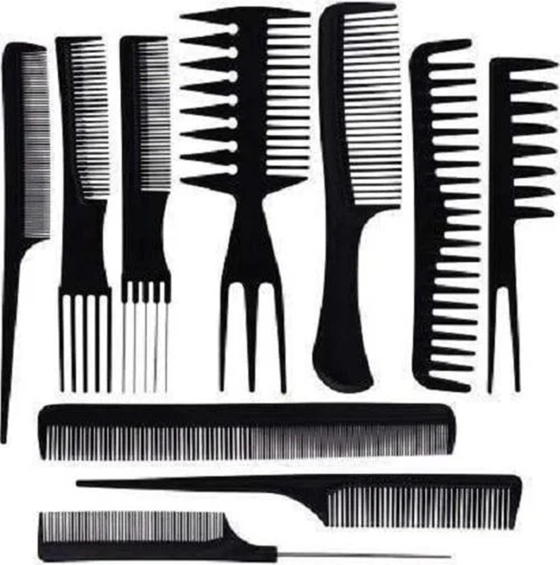 10-piece professional styling comb set