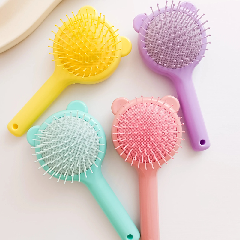 Mini Kitten Detangling Brush for Kids and Girls, Available in 4 Colors