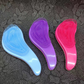 Curved hair comb with handle, random color, one