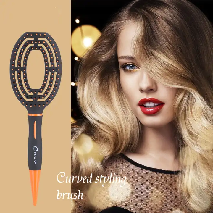 ENZO Curved Ventilation Styler Comb Detangling Brush