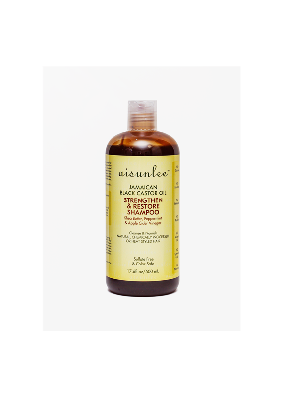 Black Castor Oil Nourishing Moisturizing Repair Shampoo Set, 4 Bottles