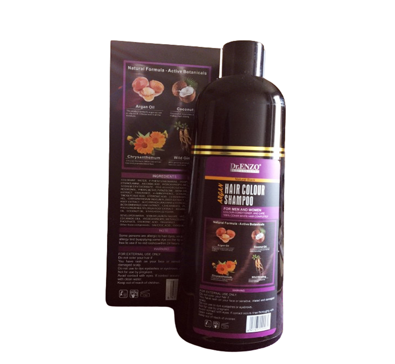 Enzo Professional Black Hair Color Treatment Shampoo 420ml