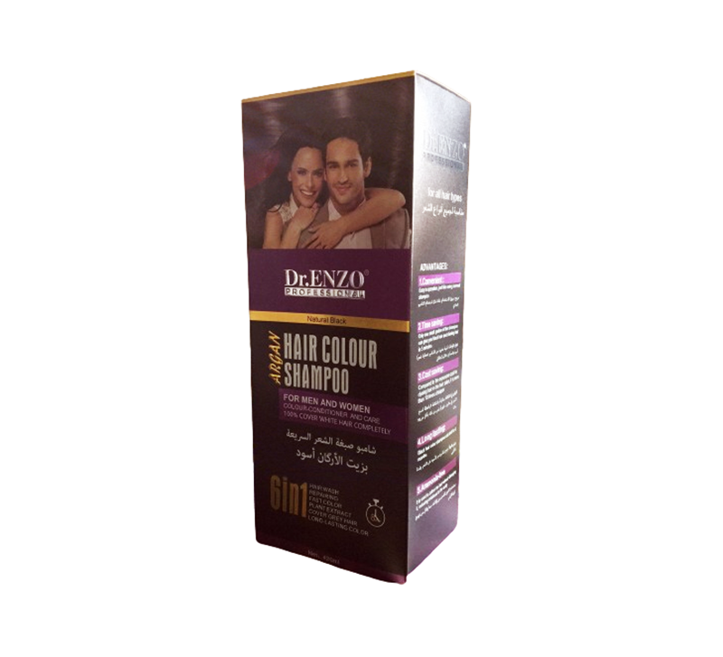 Enzo Professional Black Hair Color Treatment Shampoo 420ml