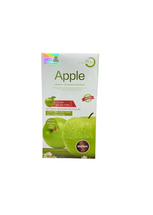 Dark Brown Botanical Black Apple Ammonia-Free Hair Color Apple Hair Color No. 96, 500ml x 2