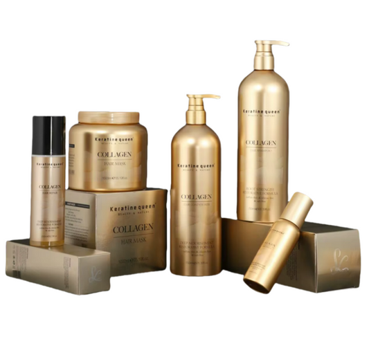 Repairing Soft Straight Shampoo and Conditioner Set, 5 Bottles