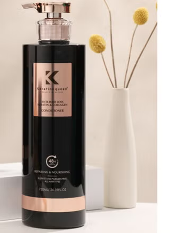 Keratin & Collagen Queen Conditioner to Prevent Hair Loss, 750ml