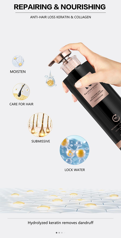 Keratin & Collagen Queen Conditioner to Prevent Hair Loss, 750ml