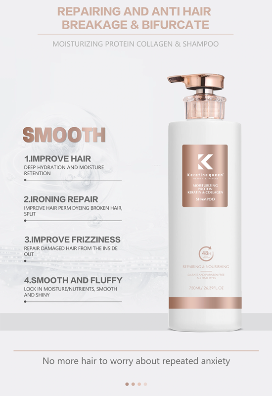 Keratin Collagen Moisturizing Shampoo, 750ml