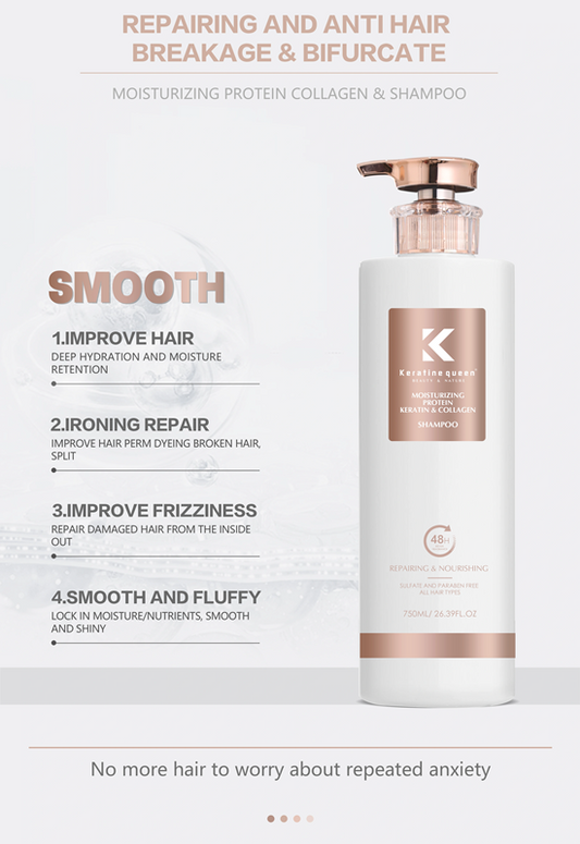 Keratin Collagen Moisturizing Shampoo, 750ml