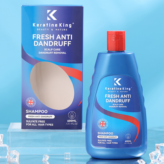 Natural Anti-Hair Loss, Fresh Anti-Dandruff Nourishing Anti-Itch Shampoo, Red 600ml