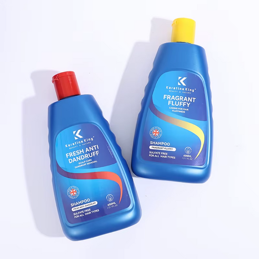 Natural anti-hair loss nourishing anti-dandruff and anti-itch shampoo, fluffy and fragrant shampoo + refreshing anti-dandruff shampoo