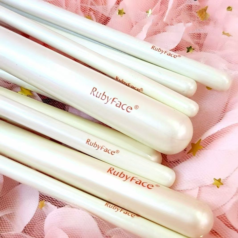 Ruby Face Professional Makeup Brush Set - White