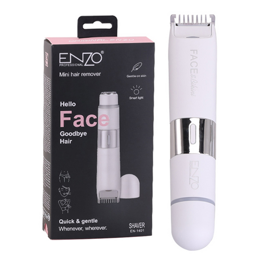 ENZO Professional Dual-Head Electric Shaver, 2-in-1 Body and Facial Epilator, EN-1401