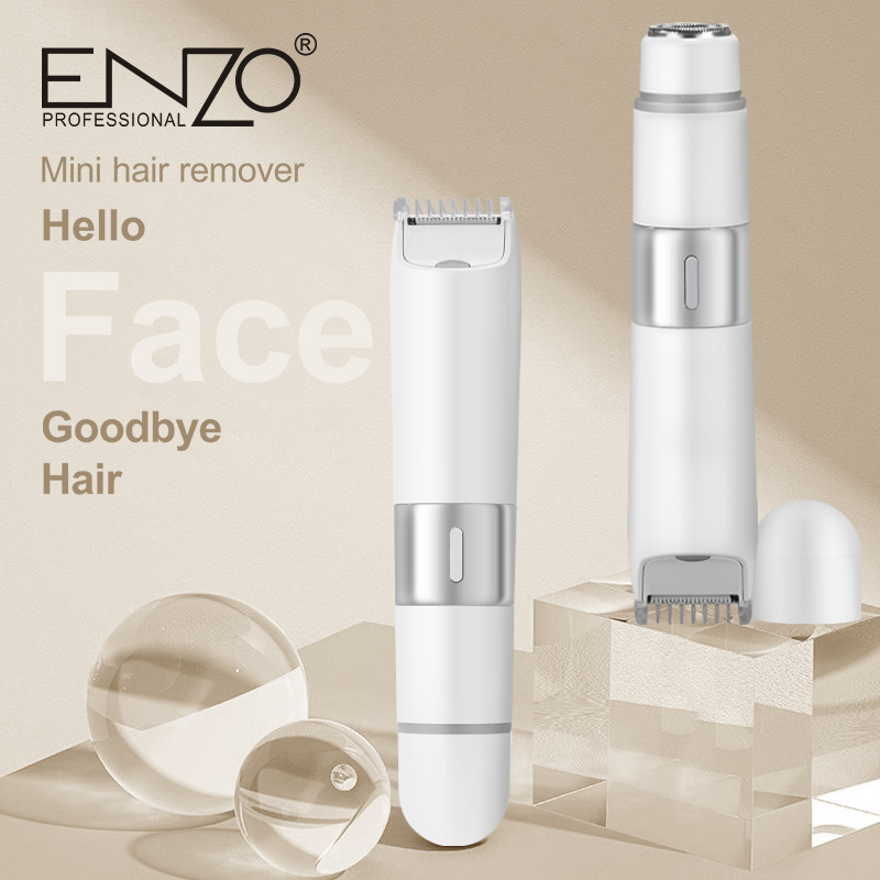 ENZO Professional Dual-Head Electric Shaver, 2-in-1 Body and Facial Epilator, EN-1401