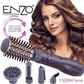 Enzo Professional Rotating Straightening Curling Brush and Hair Dryer Brush, Model EN-4136