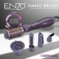 Enzo Professional Rotating Straightening Curling Brush and Hair Dryer Brush, Model EN-4136