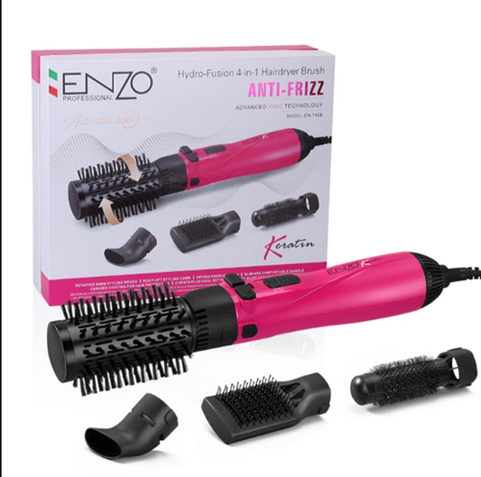 ENZO Professional Automatic Rotating Hair Dryer with Hot Air Brush, Model EN-746B