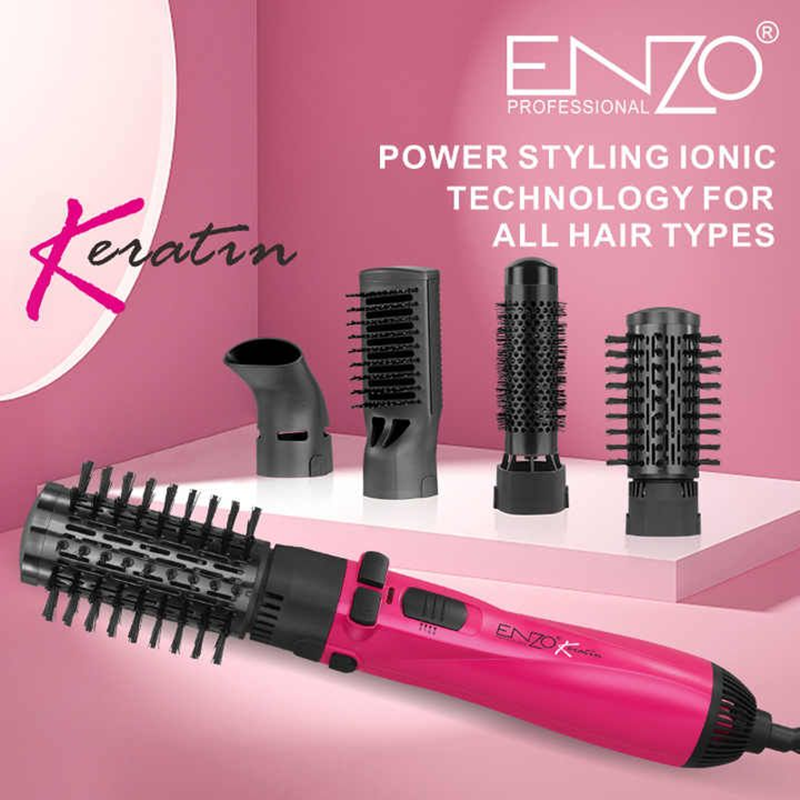ENZO Professional Automatic Rotating Hair Dryer with Hot Air Brush, Model EN-746B
