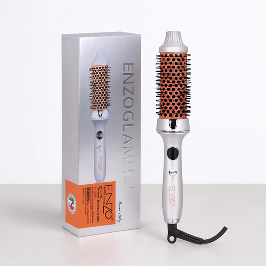 ENZO Rotating Hot Curling Brush, Fast Heating Hair Styling Tool EN-2230