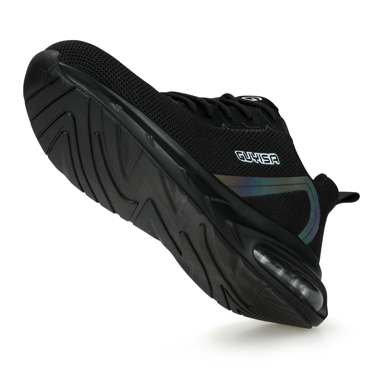 GUYISA Safety Shoes - Steel Toe Puncture Resistant Work Shoes - Black