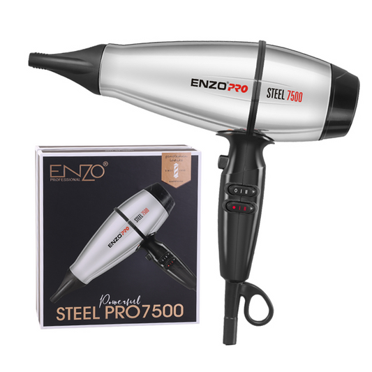 ENZO Metal 2 Temperature Settings Professional Hair Dryer -7500w, Model No.: EN-3000