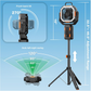 AIMAX  Multi-functional portable camping fan with LED light and adjustable tripod.