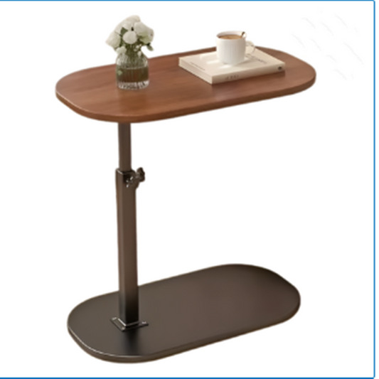 TOXIYA Coffee Side Table C Shape Adjustable, 360 Rotating Top Side Table
